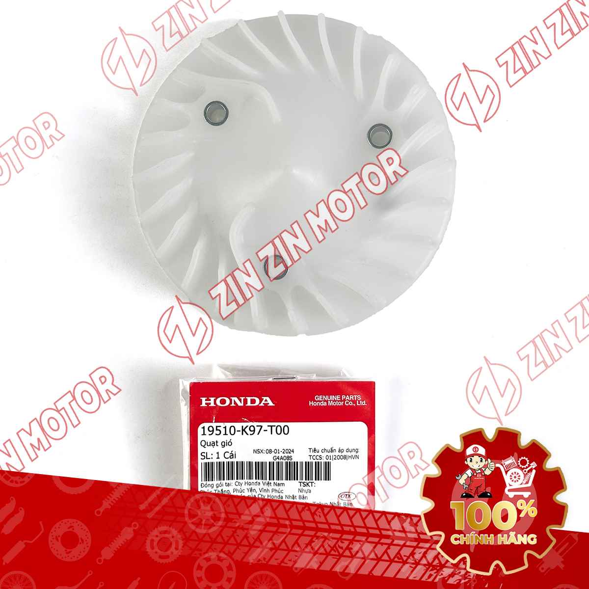 Cánh Quạt Két Nước SH 2020 - 2023+, SH160i 2023+, SH 150i 2020 2021 2022, SH 125i 2020 - 2023+, SH Mode 2020+, Vario 150 2018, Vario 125 2018 - 2023+, PCX 150 2017+, AVD 150 2019+ 19510K97T00 Chính Hãng Honda