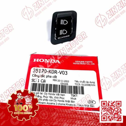 Nút Công Tắc Pha Cos SH 2020 - 2024+, SH160i 2023 - 2026, SH 150i 2020 2021 2022, SH 125i 2020 - 2026 35170K0RV03 Chính Hãng Honda