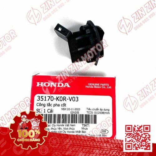 Alternative view of Nút Công Tắc Pha Cos SH 2020 - 2024+, SH160i 2023 - 2026, SH 150i 2020 2021 2022, SH 125i 2020 - 2026 35170K0RV03 Chính Hãng Honda