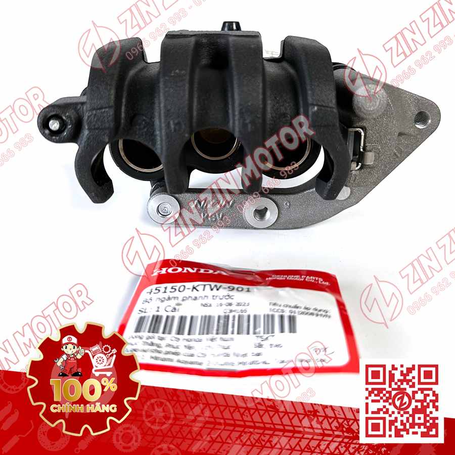 Bộ Ngàm Phanh Trước CBS, Heo Dầu SH 2017 - 2023+, SH160i 2023-2026, SH 150i 2017 - 2022, SH 125i 2017 - 2026 45150KTW901 Chính Hãng Honda