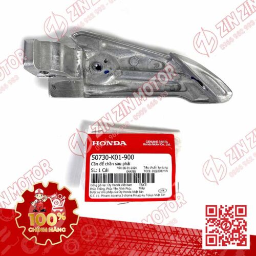 Alternative view of Cần Gật Để Gác Chân Sau SH 125i 2017 -2023+, SH150i 2017 -2022, SH160i, SH Mode 2014+ Bạc Phải 50730K01900 Chính Hãng Honda