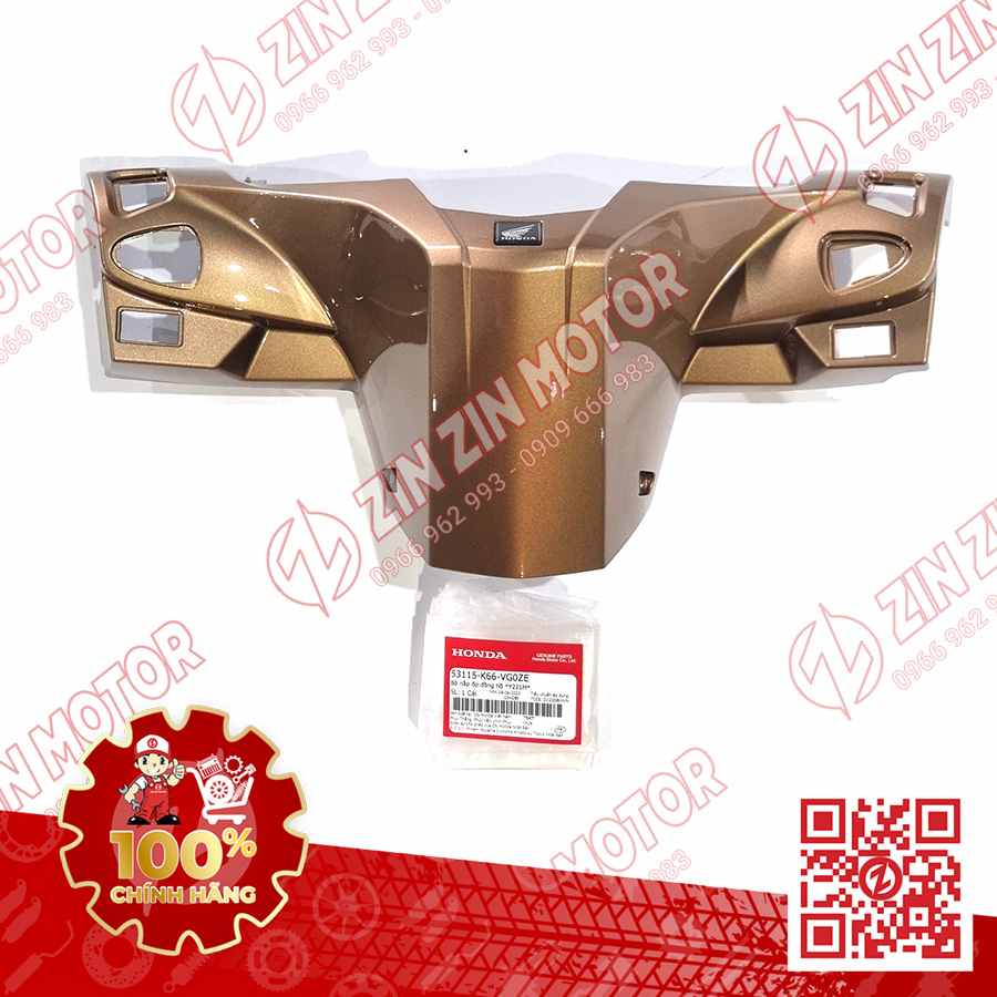 Nắp Ốp Gáy Sau Tay Lái, Bợ Cổ Sau AB 2016, Air Blade 125 2017 2018 2019 Vàng Đen 2018 Y221M 53115K66VG0ZE Chính Hãng Honda