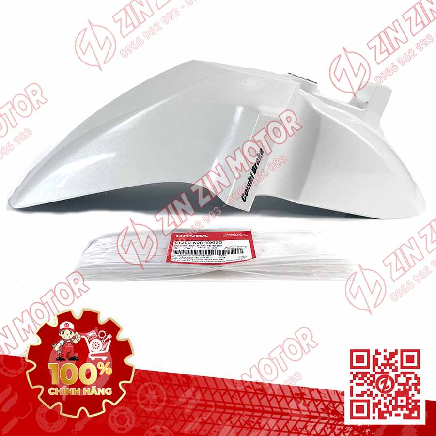 Chắn Bùn Dè Trước SH 2020 - 2023+, SH160i 2023+, SH 150i 2020 2021 2022, SH 125i 2020 - 2023+ Trắng Type2 CBS 61200K0RV00ZD Chính Hãng Honda