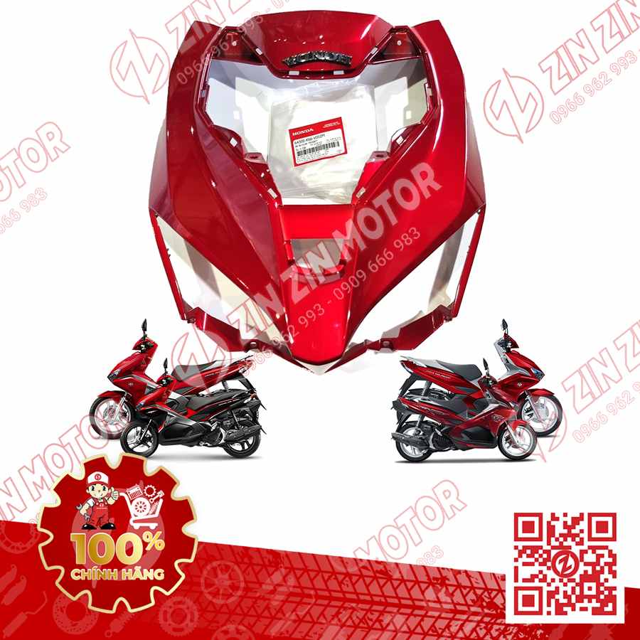 Ốp Đèn Pha Trước Lớn, Mặt Nạ AB 2016, Air Blade 125 2017 2018 2019 Đỏ R340C 64300K66V00ZM Chính Hãng Honda