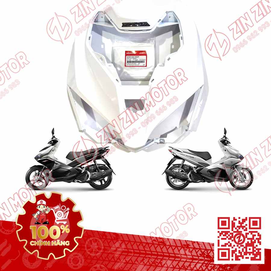 Ốp Đèn Pha Trước Lớn, Mặt Nạ AB 2016, Air Blade 125 2017 2018 2019 Trắng NHB35P 64300K66V00ZP Chính Hãng Honda