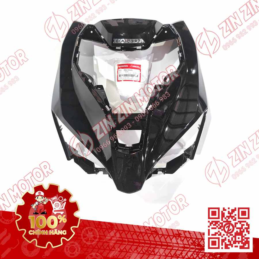 Ốp Đèn Pha Trước Lớn, Mặt Nạ AB 2016, Air Blade 125 2017 2018 2019 Đen Tem Đỏ 2018 TYPE1 664300K66VE0ZD Chính Hãng Honda