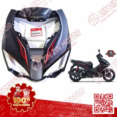 Ốp Đèn Pha Trước Lớn, Mặt Nạ AB 2016, Air Blade 125 2017 2018 2019 Đen Nhám Tem 2018 NHA76M 64300K66VG0ZC Chính Hãng Honda