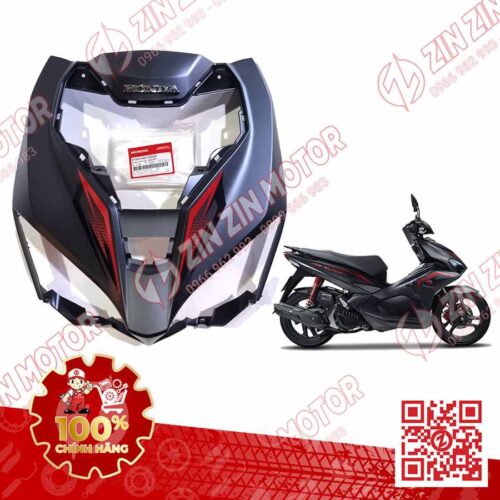 Ốp Đèn Pha Trước Lớn, Mặt Nạ AB 2016, Air Blade 125 2017 2018 2019 Đen Nhám Tem 2019 NHA76M 64300K66VQ0ZA Chính Hãng Honda