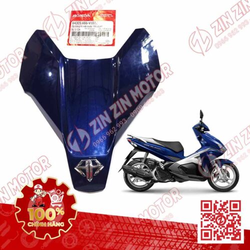 Trang Trí Nắp Trên Ốp Mặt Trước, Mặt Nạ Nhỏ AB 2016, Air Blade 125 2017 2018 2019 Xanh Logo AB Nhỏ PB390M 64305K66V10ZF, 64305K66V10ZC Chính Hãng Honda