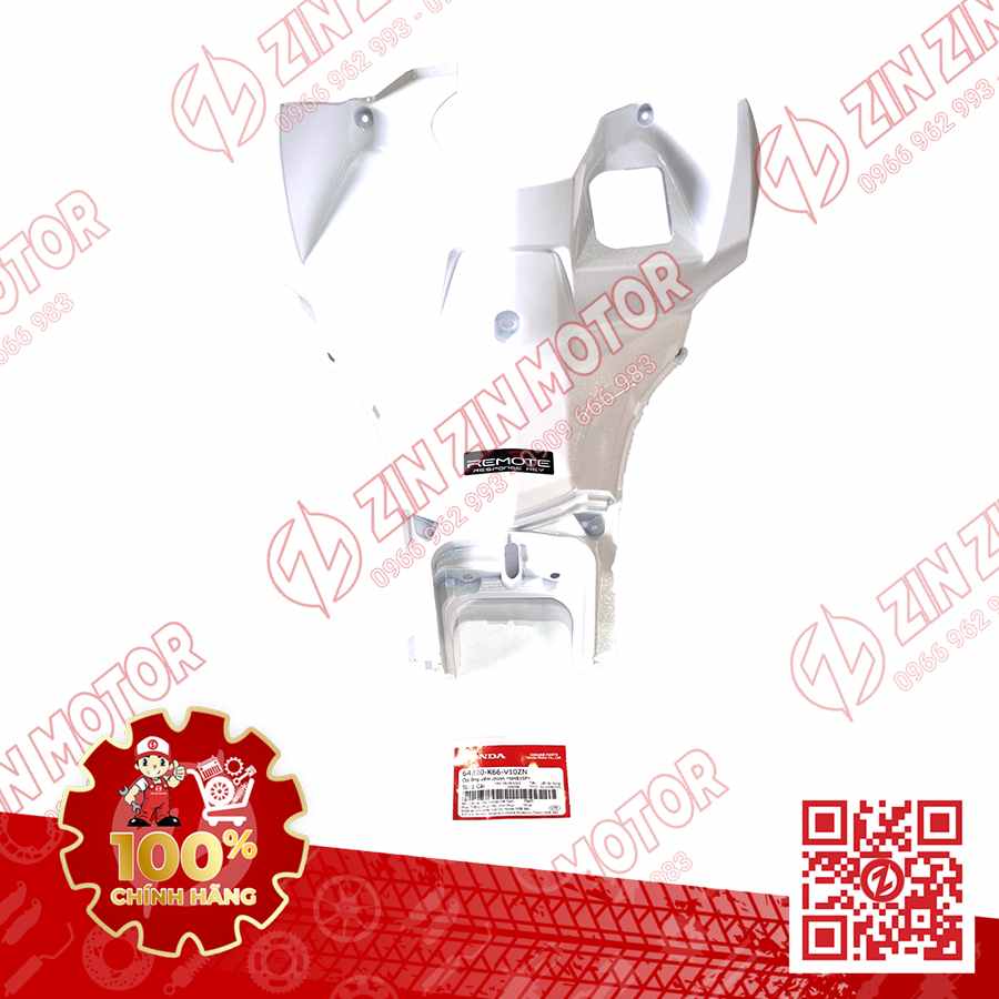Ốp Ống Yếm Chính, Ốp Yếm Ổ Khóa AB 2016, Air Blade 125 2017 2018 2019 Trắng Bạc Tem Remote NHB35P 64320K66V10ZN Chính Hãng Honda