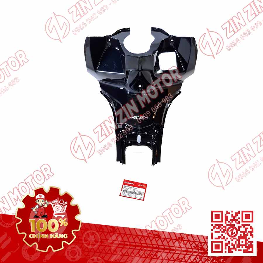 Ốp Ống Yếm Chính, Ốp Yếm Ổ Khóa AB 2016, Air Blade 125 2017 2018 2019 Đen Bạc Tem Remote NHB25M 64320K66V10ZP Chính Hãng Honda