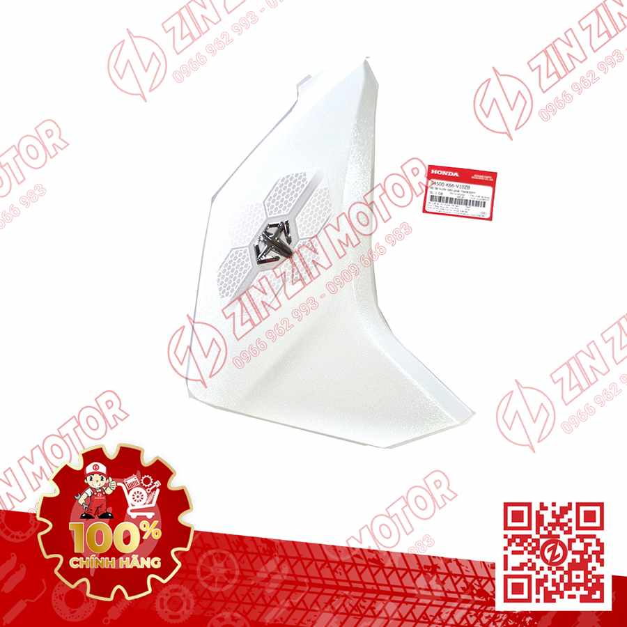 Ốp Bửng Trước Phải, Cánh Yếm Xe AB 2016, Air Blade 125 2016 Trắng NHB35P 64500K66V10ZB Phiên Bản Cao Cấp  Chính Hãng Honda