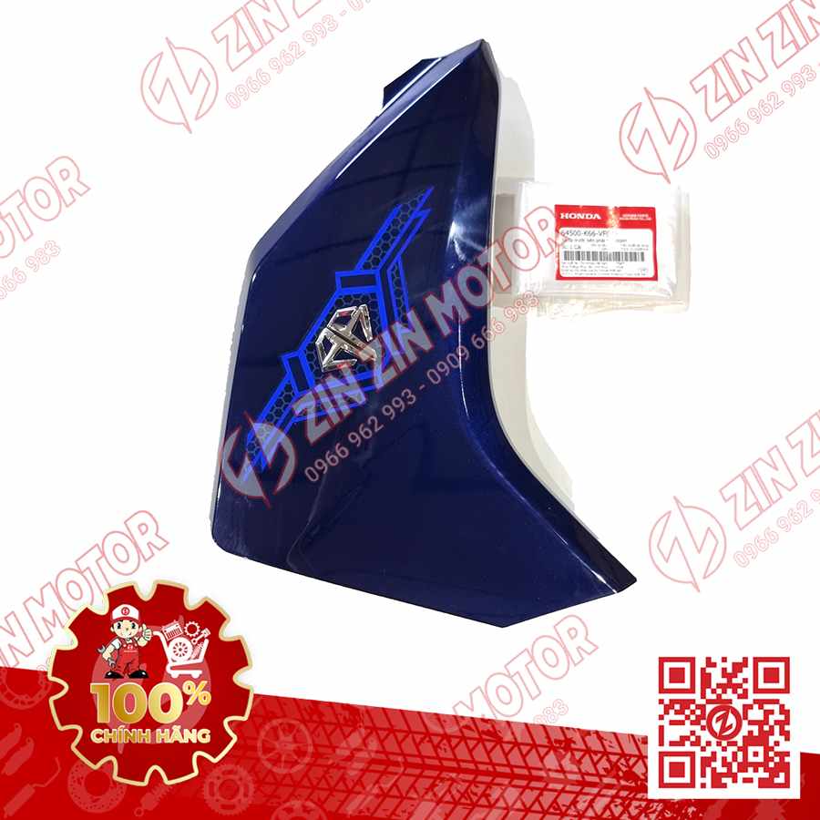 Ốp Bửng Trước Phải, Cánh Yếm Xe AB 2018, Air Blade 125 2018 Xanh PB390M 64500K66VF0ZF Phiên Bản Cao Cấp Chính Hãng Honda
