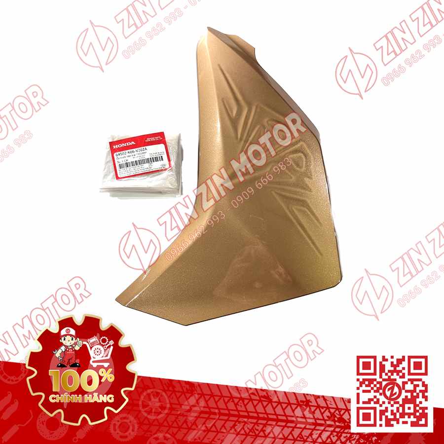 Ốp Bửng Trước Trái, Cánh Yếm Xe AB 2016, Air Blade 125 2016 Vàng Đồng Y219M 64502K66V20ZA Chính Hãng Honda