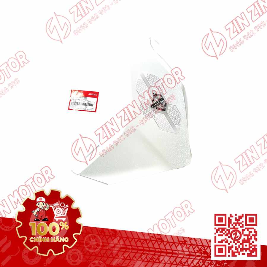 Ốp Bửng Trước Trái, Cánh Yếm Xe AB 2016, Air Blade 125 2016 Trắng NHB35P 64600K66V10ZB Phiên Bản Cao Cấp  Chính Hãng Honda