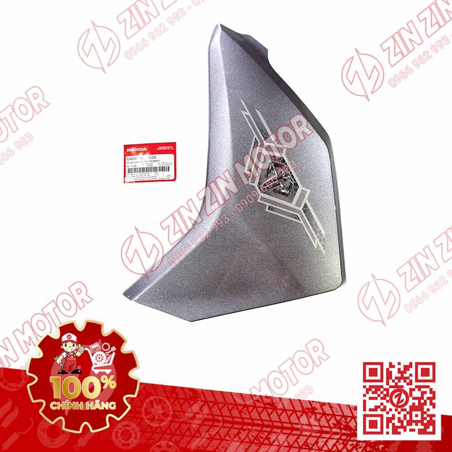 Ốp Bửng Trước Trái, Cánh Yếm Xe AB 2018, Air Blade 125 2018 Xám NHB86M 64600K66VF0ZB Phiên Bản Cao Cấp Chính Hãng Honda