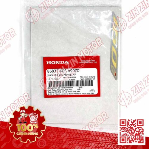 Alternative view of Tem Chữ 160i, Tem Ốp Sườn SH160i 2023 - 2026 Màu Bạc NH411M 86833K0SV90ZD Chính Hãng Honda