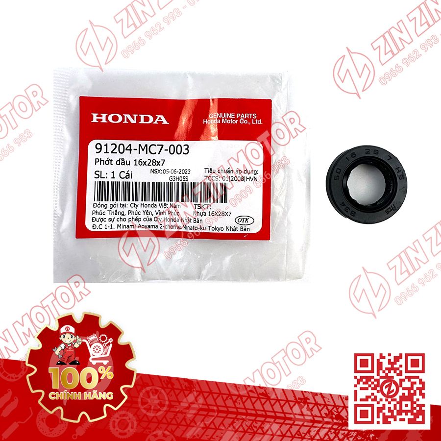 Phốt Cao Su Giò Đạp Sonic Winner V1 91204-MC7-003 Chính Hãng Honda