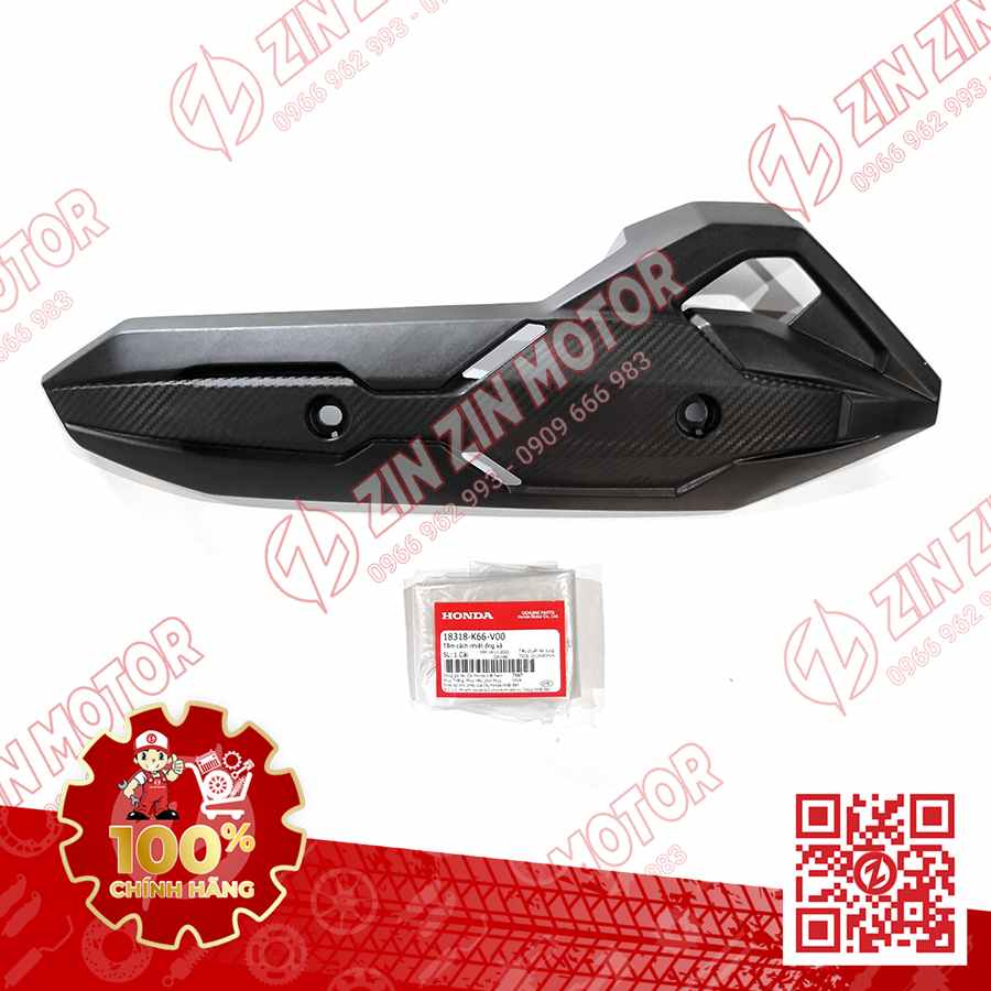 Tấm Che Bô, Ốp Pô AB 2016, Air Blade 125 2017 2018 2019 18318K66V00 Chính Hãng Honda