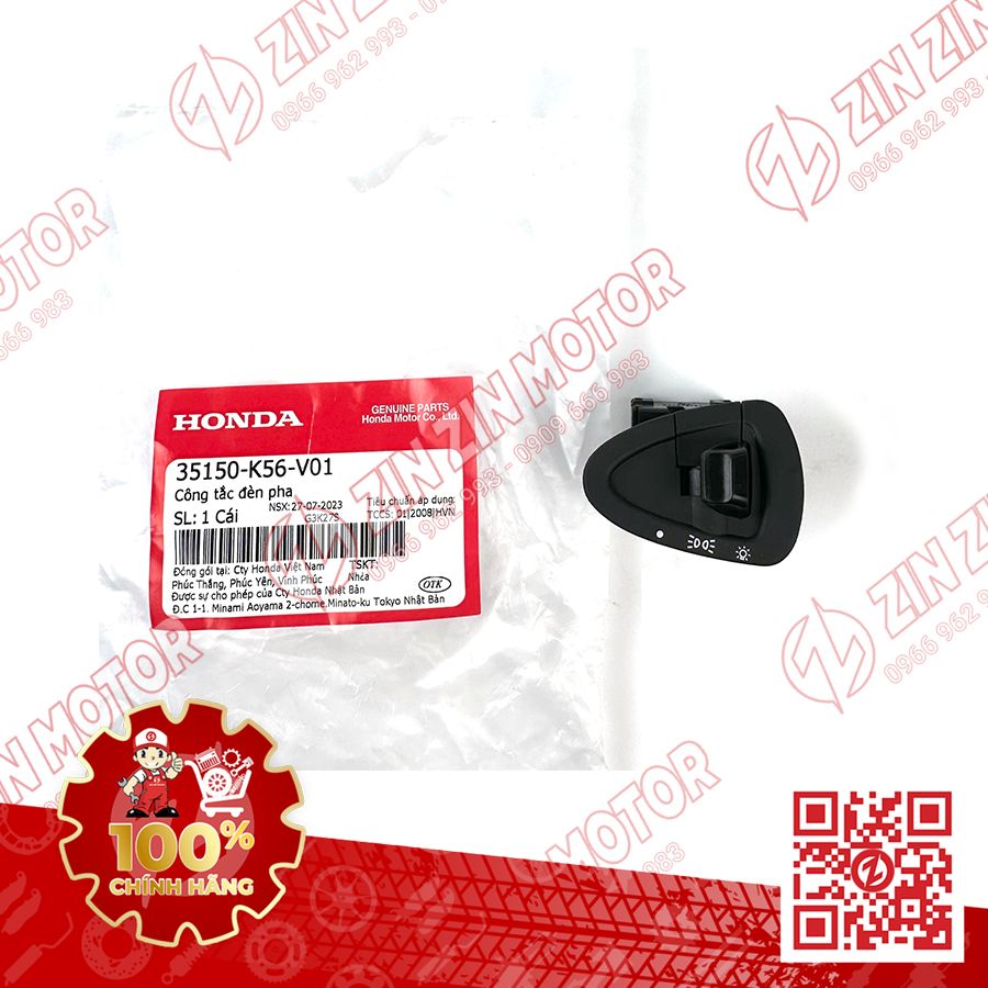Nút Công Tắc Đèn Pha Winner V1 35150K56V01 Chính Hãng Honda