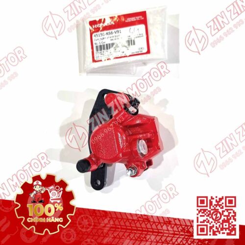 Bộ Ngàm Phanh Thắng Trước, Heo Dầu AB 125 2016, Air Blade 2017 2018 2019 Đỏ 45150K66V91 Chính Hãng Honda