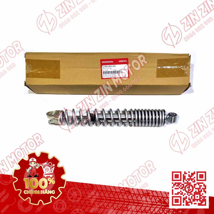 Giảm Xóc Phuộc Sau AB 125 2016, Air Blade 2017 2018 2019 Bạc 52400K66V01 Chính Hãng Honda