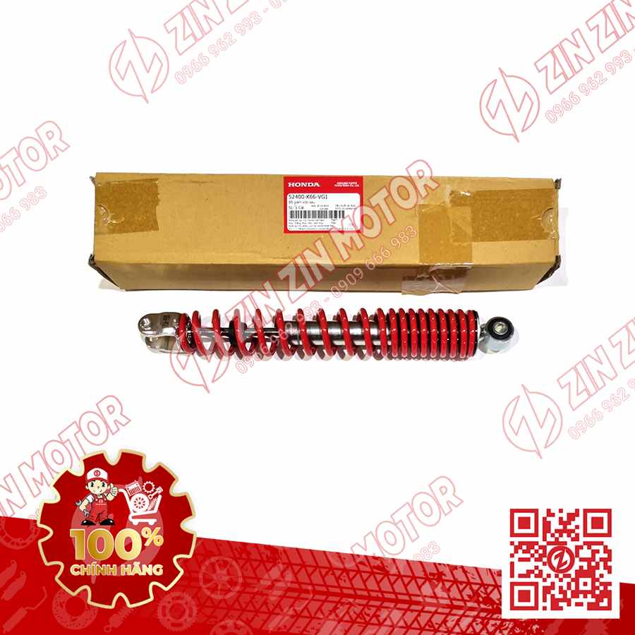 Giảm Xóc Phuộc Sau AB 125 2016, Air Blade 2017 2018 2019 Đỏ 52400K66VG1 Chính Hãng Honda