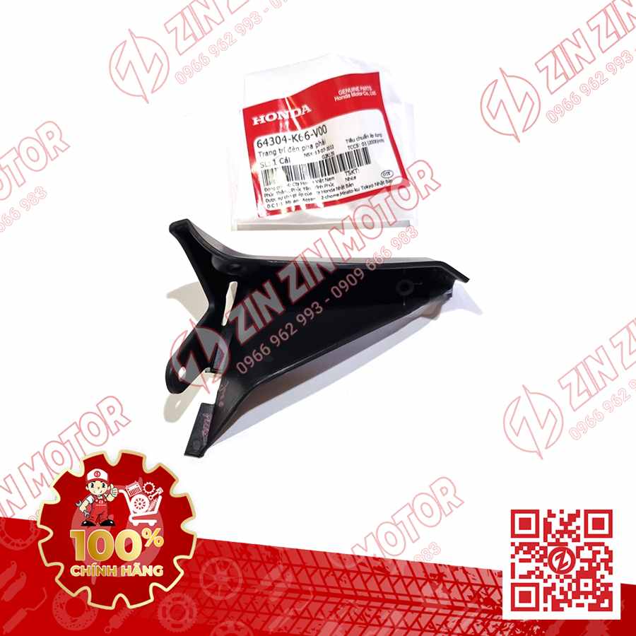 Nhựa Nhám Trang Trí Đèn Pha AB 2016, Air Blade 125 2017 2018 2019 Phải 64301K66V00 Chính Hãng Honda