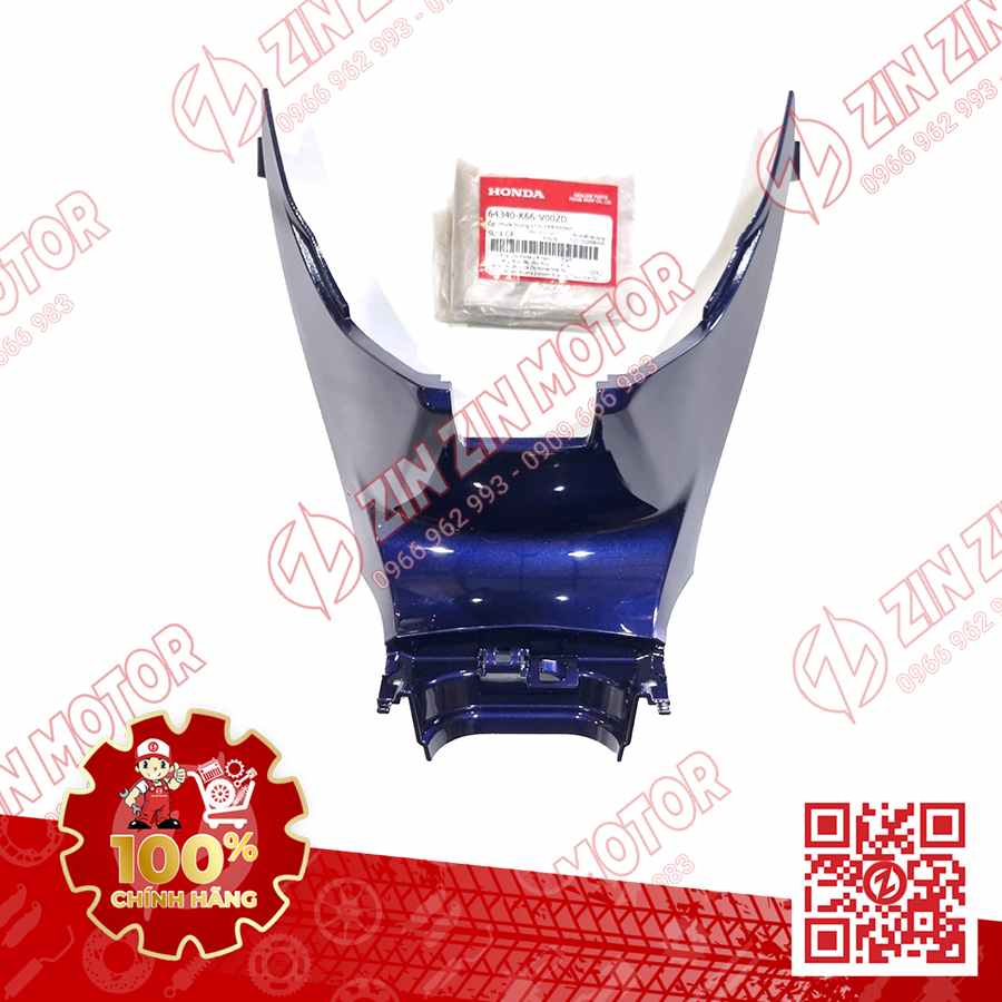 Ốp Nhựa Trung Tâm AB 2016, Air Blade 125 2017 2018 2019 Xanh PB390M 64340K66V00ZD Chính Hãng Honda