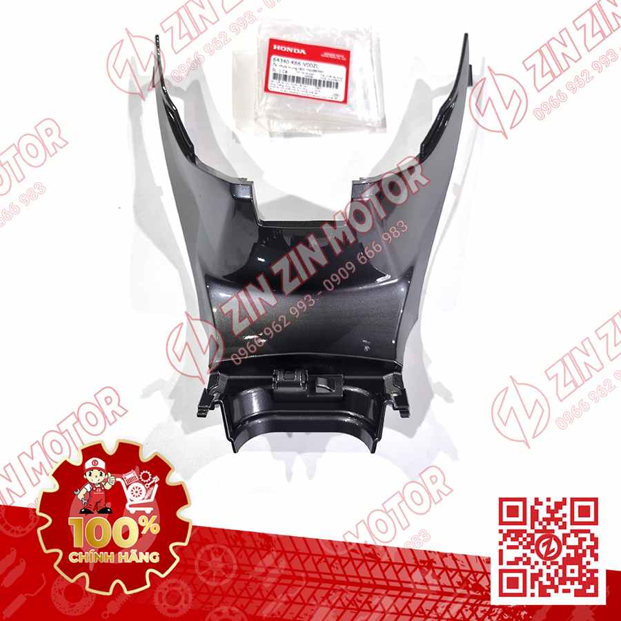 Ốp Nhựa Trung Tâm AB 2016, Air Blade 125 2017 2018 2019 Xám Đen NHB83M 64340K66V00ZL Chính Hãng Honda
