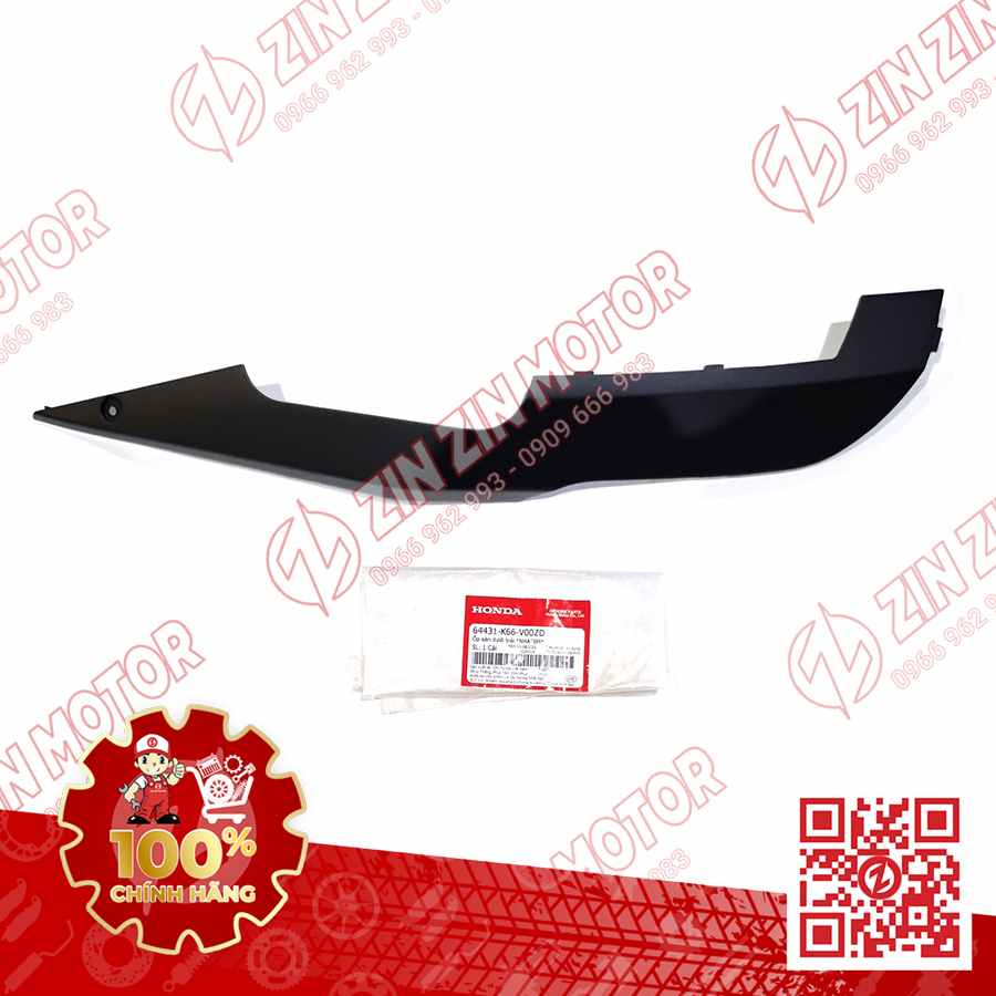 Ốp Sàn Dưới AB 2016, Air Blade 2017 2018 2019 Trái Đen Nhám NHA76M 64431K66V00ZD Chính Hãng Honda