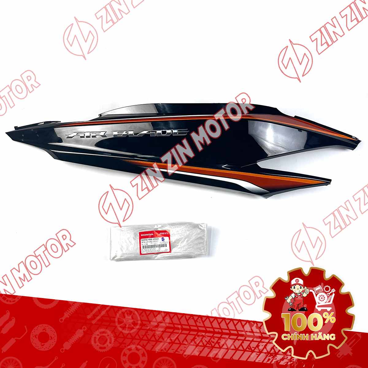 Bụng Sau Phải, Ốp Sườn AB 2016, Air Blade 125 2016 Cam YR322C 83550K66V00ZA Phiên Bản Tiêu Chuẩn Chính Hãng Honda