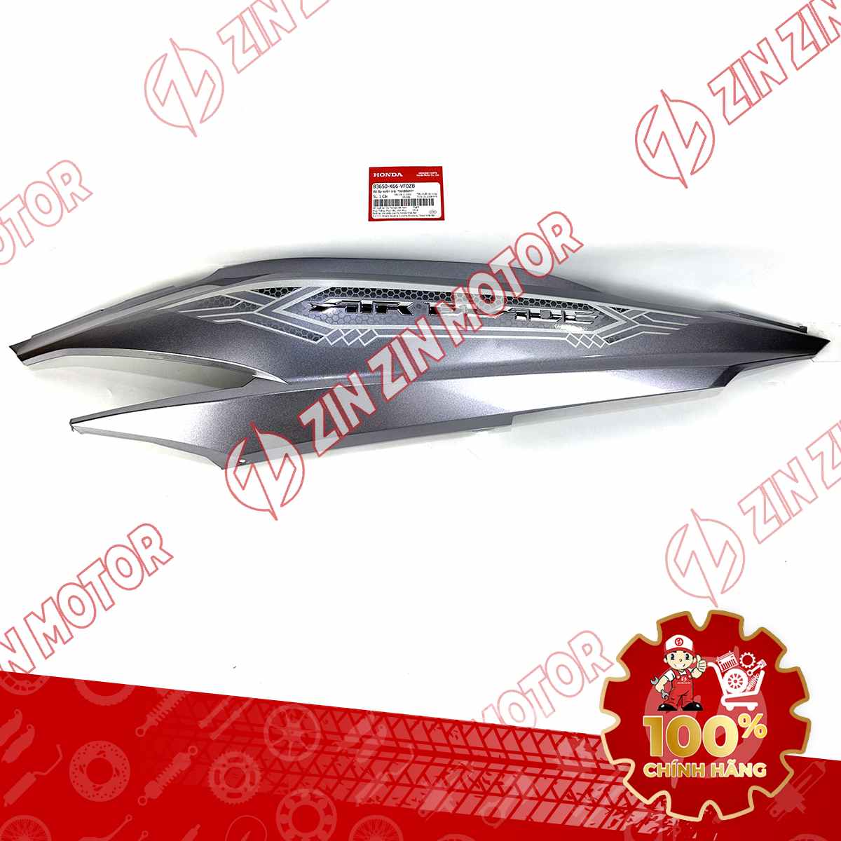 Bụng Sau Trái, Ốp Sườn AB 2018, Air Blade 125 2018 Ghi Bạc NHB86M 83650K66VF0ZB Phiên Bản Cao Cấp Chính Hãng Honda