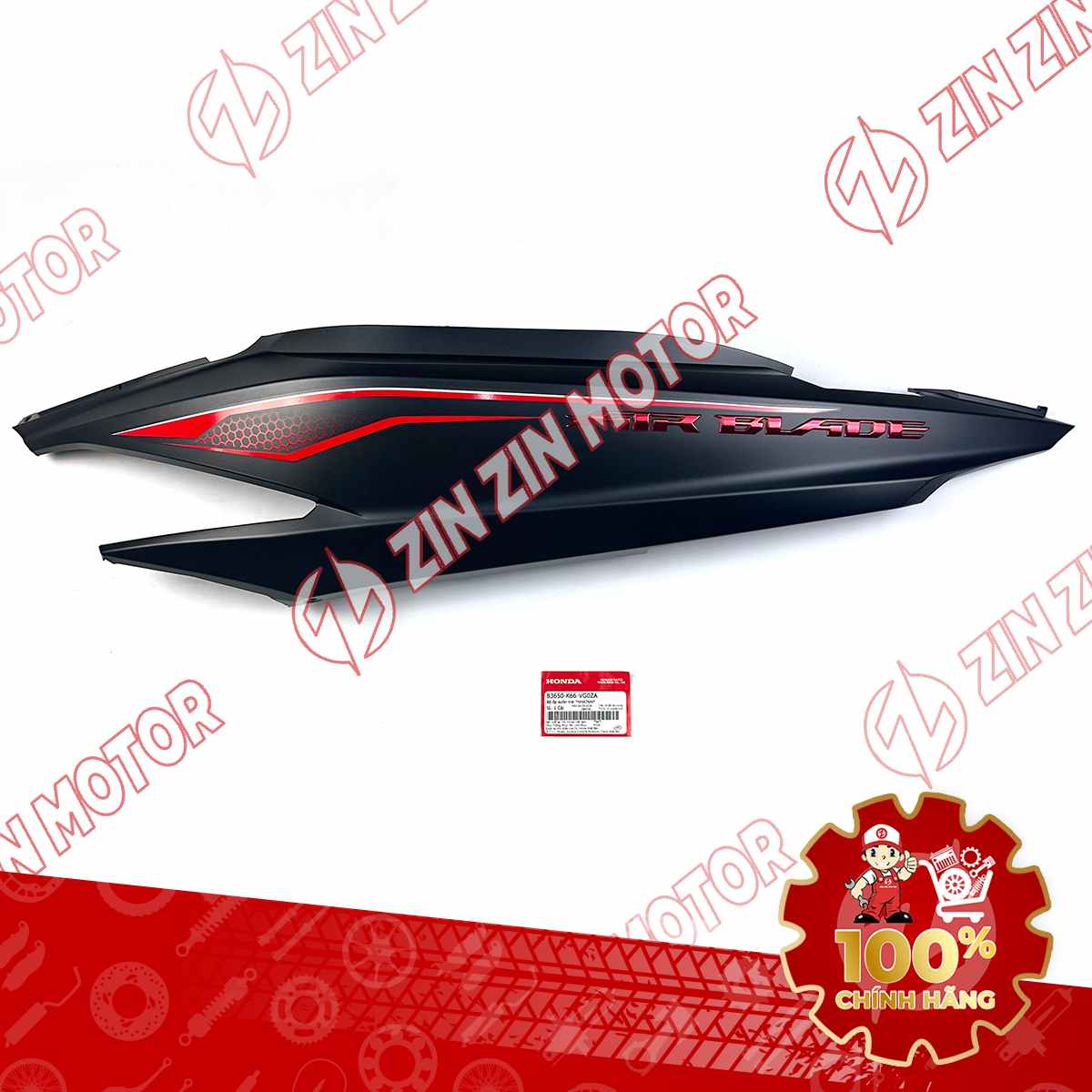 Bụng Sau Trái, Ốp Sườn AB 2018, Air Blade 125 2018 Đen Nhám NHA76M 83650K66VG0ZA Chính Hãng Honda