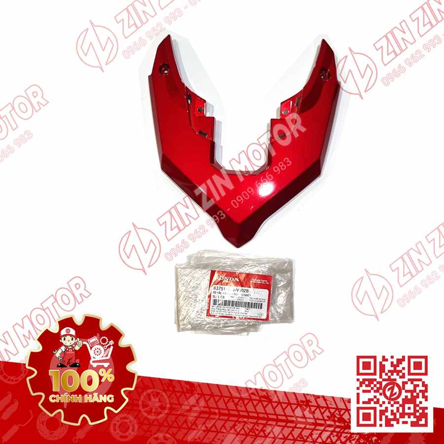 Nắp Ốp Trên Đèn Hậu, Mu Rùa AB 2016, Air Blade 125 2017 2018 2019 Đỏ R340C 83751K66V00ZB Chính Hãng Honda