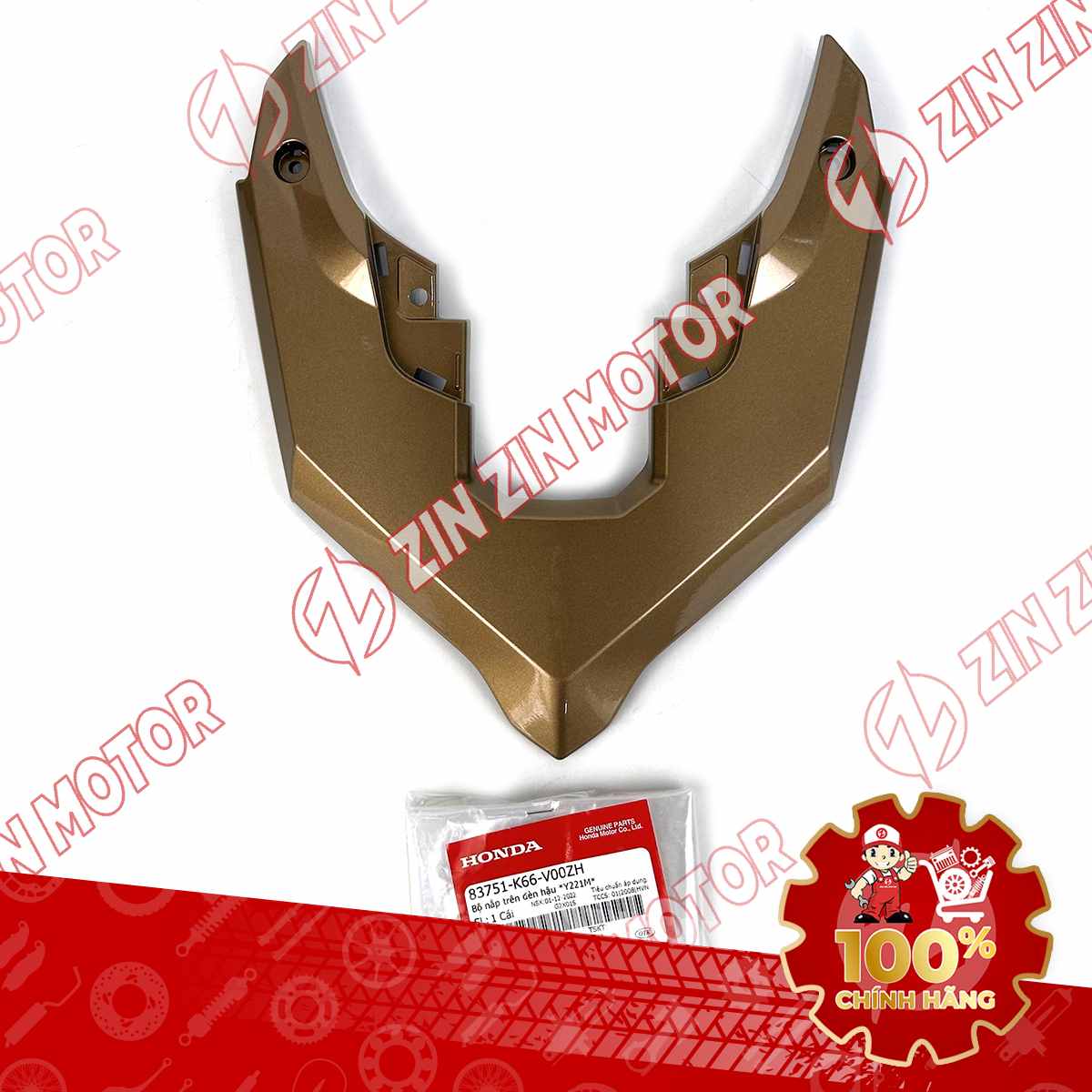 Nắp Ốp Trên Đèn Hậu, Mu Rùa AB 2016, Air Blade 125 2017 2018 2019 Vàng Đồng Y221M 83751K66V00ZG Chính Hãng Honda