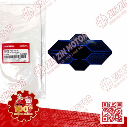 Alternative view of Tem Bửng Trước, Tem Cánh Yếm AB 2016, Air Blade 2016 Xanh Bạc Phiên Bản Cao Cấp 86641K66V10ZC Chính Hãng Honda