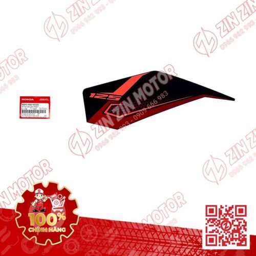 Tem Bửng Trước Phải, Tem Cánh Yếm AB 2018, Air Blade 125 2018 Đỏ Đen Phiên Bản Tiêu Chuẩn 86641K66VE0ZD Chính Hãng Honda