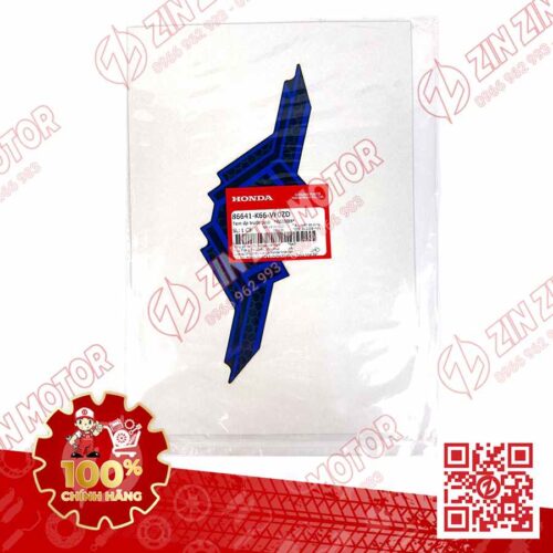 Alternative view of Tem Bửng Trước, Tem Cánh Yêm AB 2018, Air Blade 125 2018 Xanh Bạc 86641K66VF0ZD Chính Hãng Honda