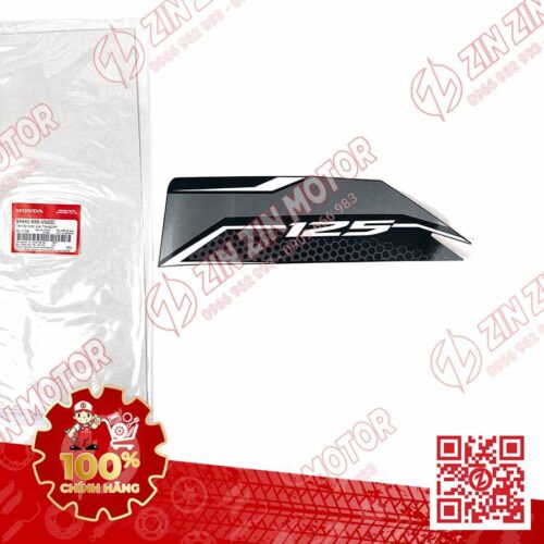Alternative view of Tem Bửng Trước Phải AB 2019, Air Blade 125 2019 Bạc Đen Trắng Phiên Bản Tiêu Chuẩn 86641K66VN0ZC Chính Hãng Honda