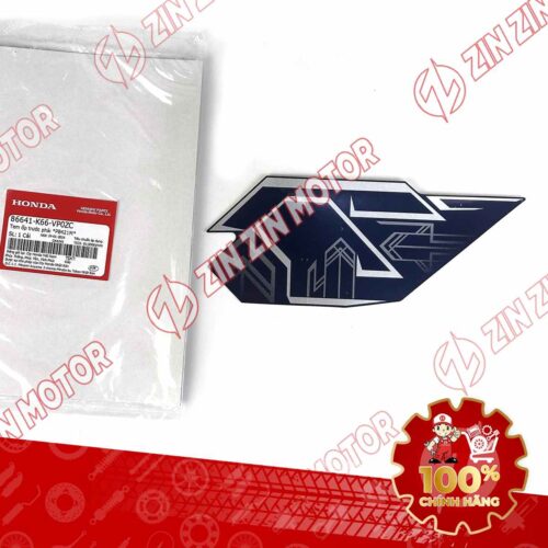 Tem Bửng Trước Phải, Tem Cánh Yếm AB 2019, Air Blade 125 2019 Xanh Đen Trắng Phiên Bản Cao Cấp 86641K66VP0ZC Chính Hãng Honda