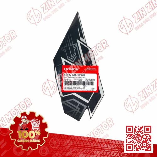Alternative view of Tem Bửng Trước Trái, Tem Cánh Yếm AB 2019, Air Blade 125 2019 Đen Bạc Phiên Bản Cao Cấp 86642K66VP0ZB Chính Hãng Honda