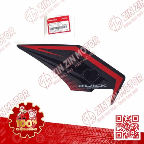 Tem Bửng Trước Trái, Tem Cánh Yếm AB 2019, Air Blade 125 2019 Đen Nhám Phiên Bản Đen Mờ 86642K66VQ0ZA Chính Hãng Honda