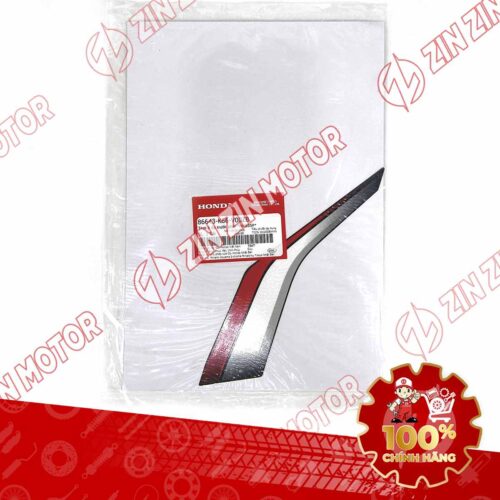Alternative view of Tem Bửng Trước Phải Dưới, Tem Cánh Yếm AB 2016, Air Blade 125 2016 Trắng Đen Phiên Bản Thể Thao 86643K66V00ZB Chinh Hãng Honda