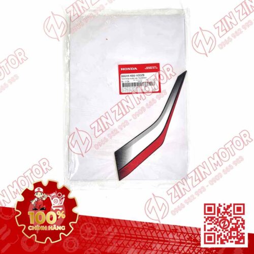 Alternative view of Tem Bửng Trước Trái Dưới, Tem Cánh Yếm AB 2016, Air Blade 125 2016 Trắng Đen Phiên Bản Thể Thao 86644K66V00ZB Chinh Hãng Honda