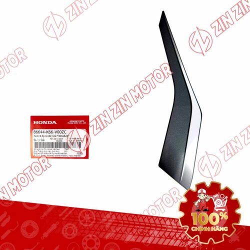 Alternative view of Tem Bửng Trước Trái Dưới, Tem Cánh Yếm AB 2016, Air Blade 125 2016 Xám Đen Phiên Bản Thể Thao 86644K66V00ZC Chính Hãng Honda