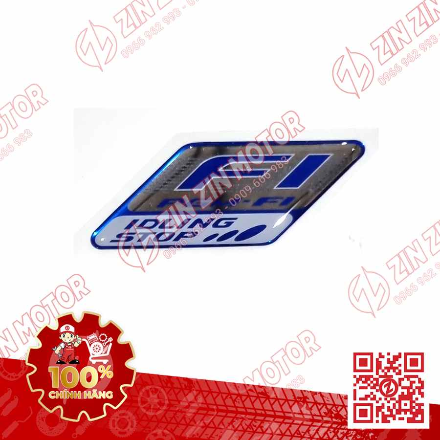 Tem Nổi Fi Idling Stop AB 2016 -2017 (Air Blade), Lead 125 2017+, SH 150/125 2017+ Màu Xanh 86644KZR770ZA Chính Hãng Honda