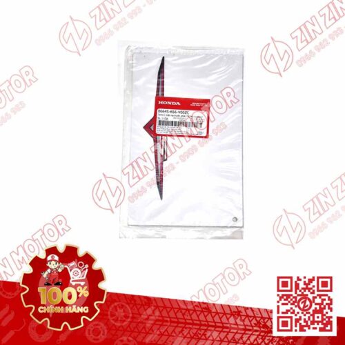 Alternative view of Tem Số 125 Cánh Yếm AB 2016, Air Blade 125 2016 Đỏ Đen, Trắng Đen Phiên Bản Thể Thao TYPE1 86645K66V00ZC Chính Hãng Honda