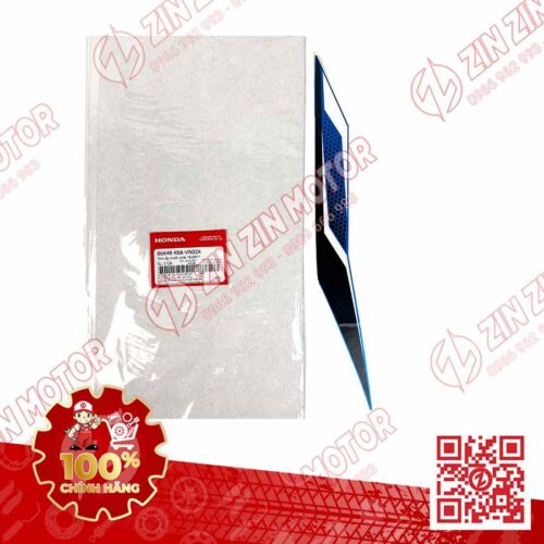 Tem Ốp Nắp Trước Trái, Tem Mặt Nạ AB 2019, Air Blade 2019 Xanh Đen Trắng Phiên Bản Tiêu Chuẩn 86648K66VN0ZA Chính Hãng Honda