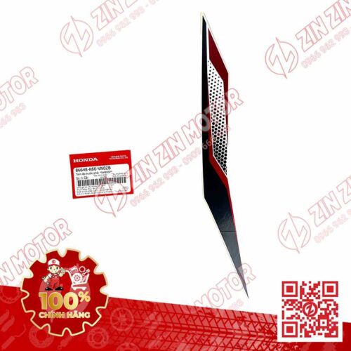 Alternative view of Tem Ốp Nắp Trước Trái, Tem Mặt Nạ AB 2019, Air Blade 2019 Trắng Đen Đỏ Phiên Bản Tiêu Chuẩn 86648K66VN0ZB Chính Hãng Honda